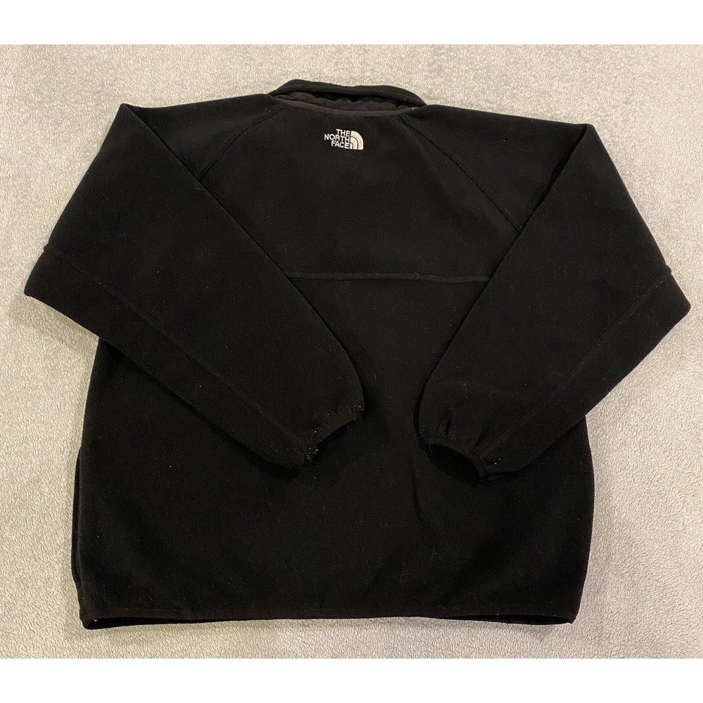 The Northface Face Boys Black 1/4 Zip Fleece Pullover Jacket Size Large L - Picture 5 of 7